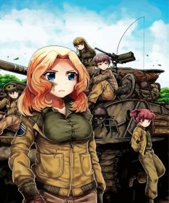 Aesthetic Girls Und Panzer Paint By Numbers