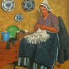 Aesthetic Knitting Woman Paint By Numbers