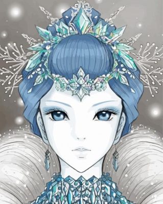 Aesthetic Snow Queen Paint By Numbers