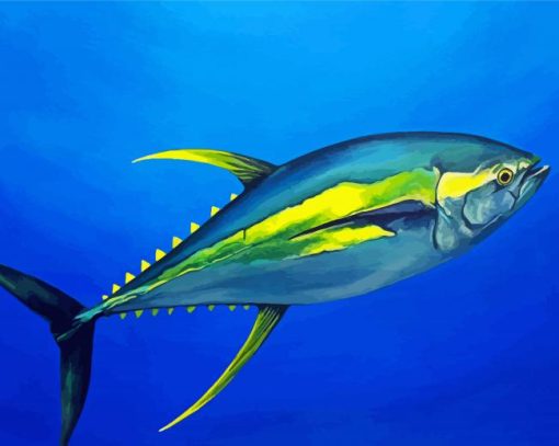 Aesthetic Yellow Fin Tuna Paint By Numbers