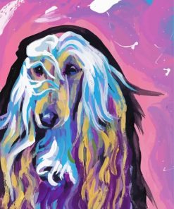 Afghan Hound Dog Art Paint By Numbers