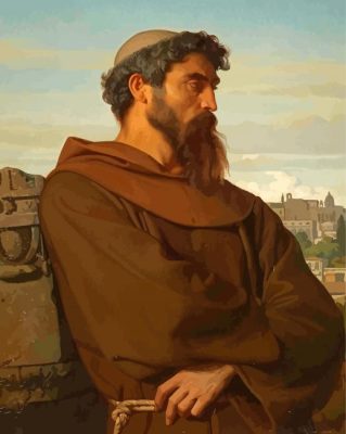 Alexandre Cabanel A Thinker A Young Roman Monk Paint By Numbers