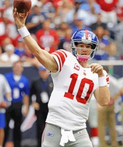 American Football Quarterback Eli Manning Paint By Numbers