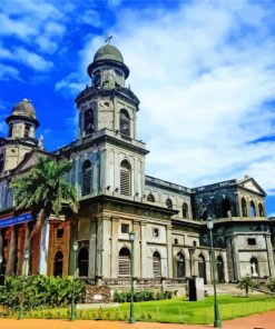 Antigua Cathedral De Managua Paint By Numbers