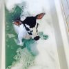 Baby Cow In Bath Tub Paint By Numbers