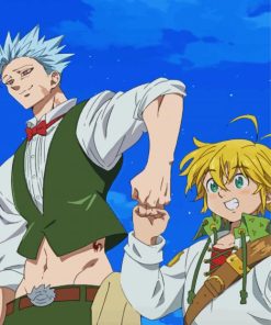 Ban And Meliodas Characters Paint By Numbers