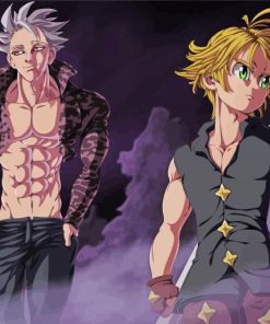 Ban And Meliodas Paint By Numbers