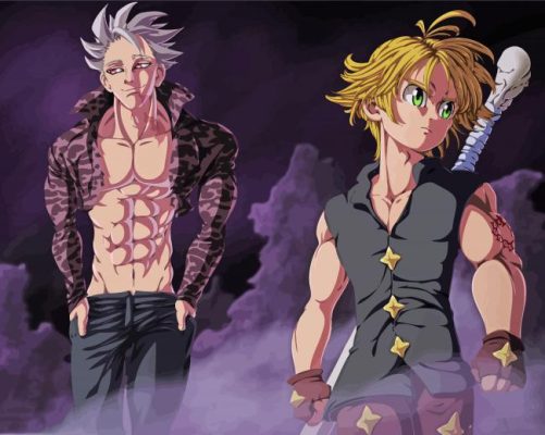 Ban And Meliodas Paint By Numbers