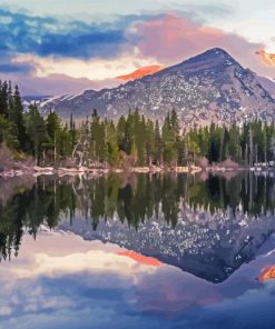 Bear Lake Water Reflection Paint By Numbers