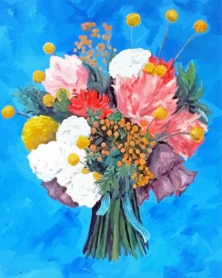 Beautiful Flower Bouquet Art Paint By Numbers