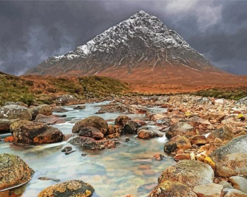 Beautiful Munro Mountain Paint By Numbers