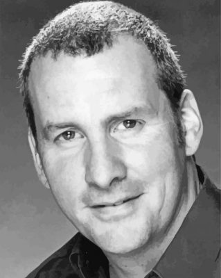 Black And White Chris Barrie Paint By Numbers