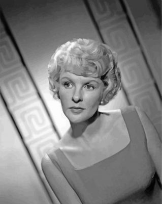 Black And White Elaine Stritch Actress Paint By Numbers