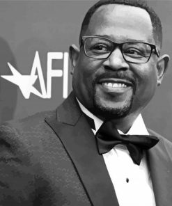 Black And White Martin Lawrence Paint By Numbers