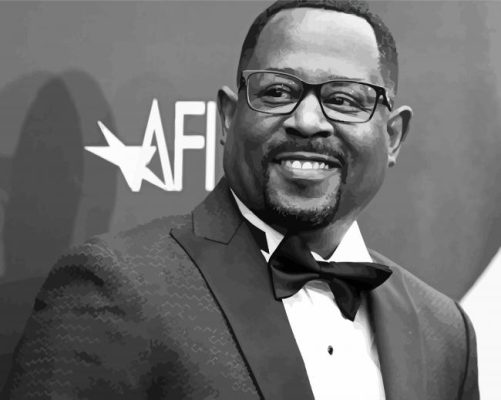 Black And White Martin Lawrence Paint By Numbers