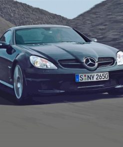 Black Mercedes Benz Slk Paint By Numbers