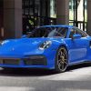 Blue 911 Turbo Paint By Numbers