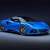 Blue Exotic Car Paint By Numbers