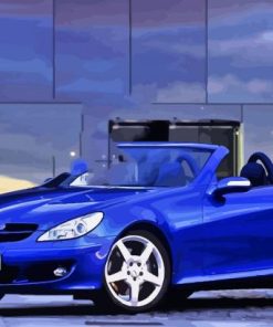 Blue Mercedes Slk Paint By Numbers