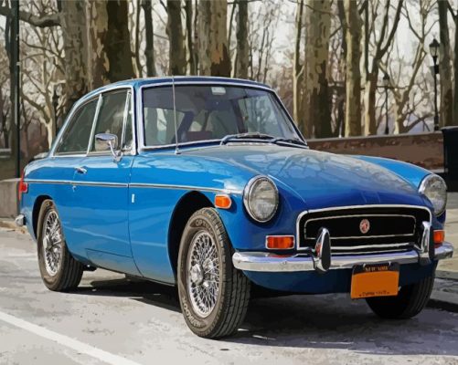 Blue Mgb Car Paint By Numbers