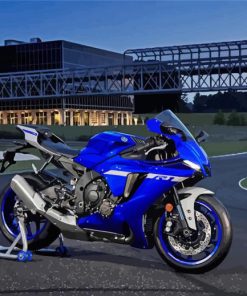 Blue Yamaha YZF R1 Paint By Numbers