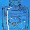 Blue Jellyfish In Bottle Paint By Numbers