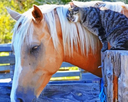 Cat Horse Paint By Numbers