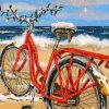 Christmas Old Bike Paint By Numbers