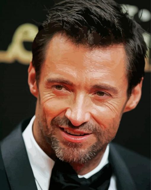 Classy Hugh Jackman Paint By Numbers