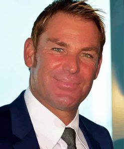 Classy Shane Warne Paint By Numbers