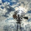 Cloudy Windpump Paint By Numbers