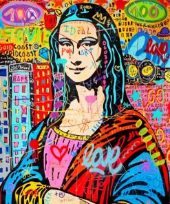 Colorful Mona Lisa Art Paint By Numbers