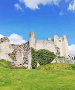 Conisbrough Castle England Paint By Numbers