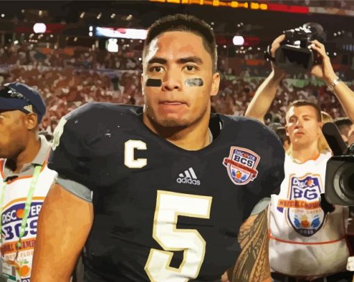 Cool Manti Teo Paint By Numbers