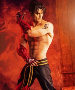 Cool Jin Kazama Paint By Numbers