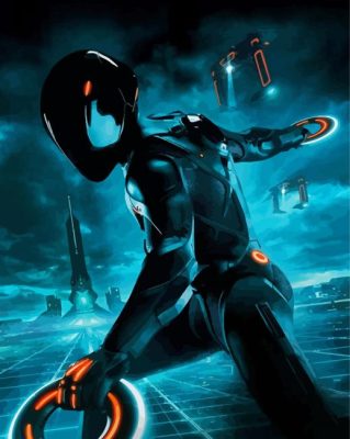 Cool Tron Legacy Paint By Numbers