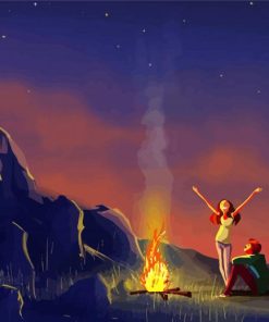 Couple Night Camping Paint By Numbers