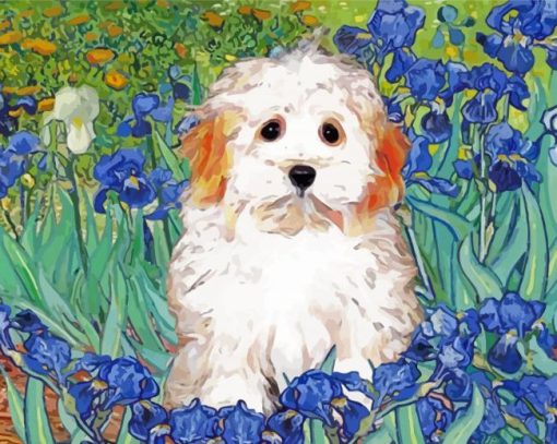 Cute Maltipoo Paint By Numbers