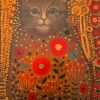 Cute Gustav Klimt Cat Paint By Numbers