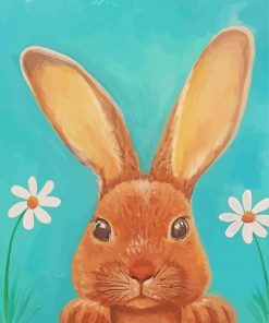 Cute Rabbit Paint By Numbers