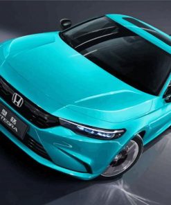 Cyan Honda Integra Car Paint By Numbers