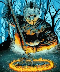 Dangerous Jason Illustration Paint By Numbers