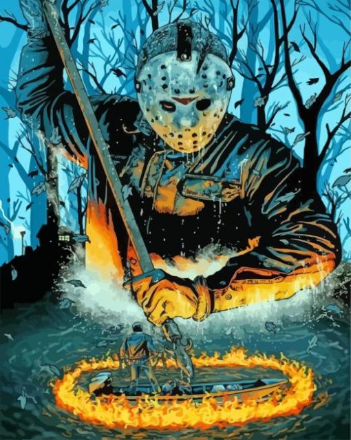 Dangerous Jason Illustration Paint By Numbers