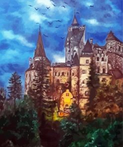 Dracula Castle Paint By Numbers