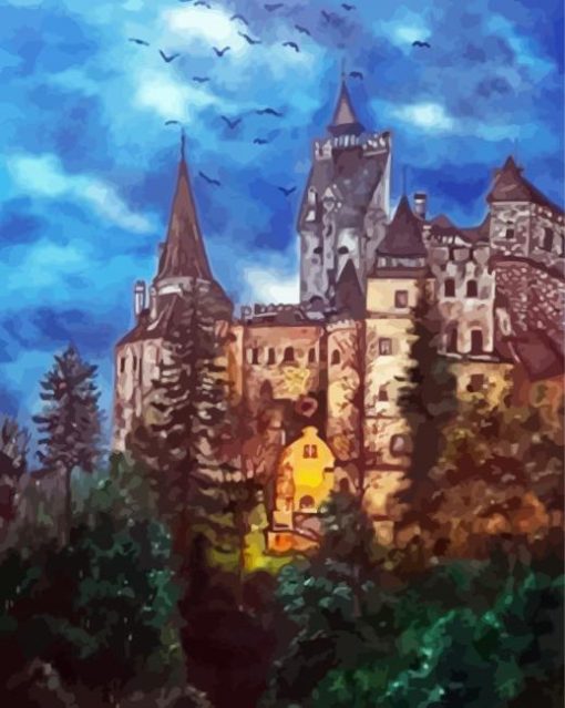 Dracula Castle Paint By Numbers