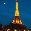 Eiffel Tower Light At Night Paint By Numbers