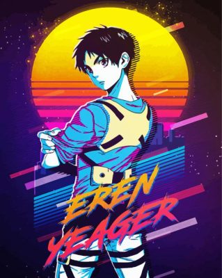 Eren Yeager Illustration Paint By Numbers