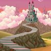 Fantasy Castle Landscape Paint By Numbers