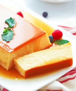 Flan Dessert Food Paint By Number