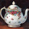 Floral Victorian Teapot Art Paint By Numbers